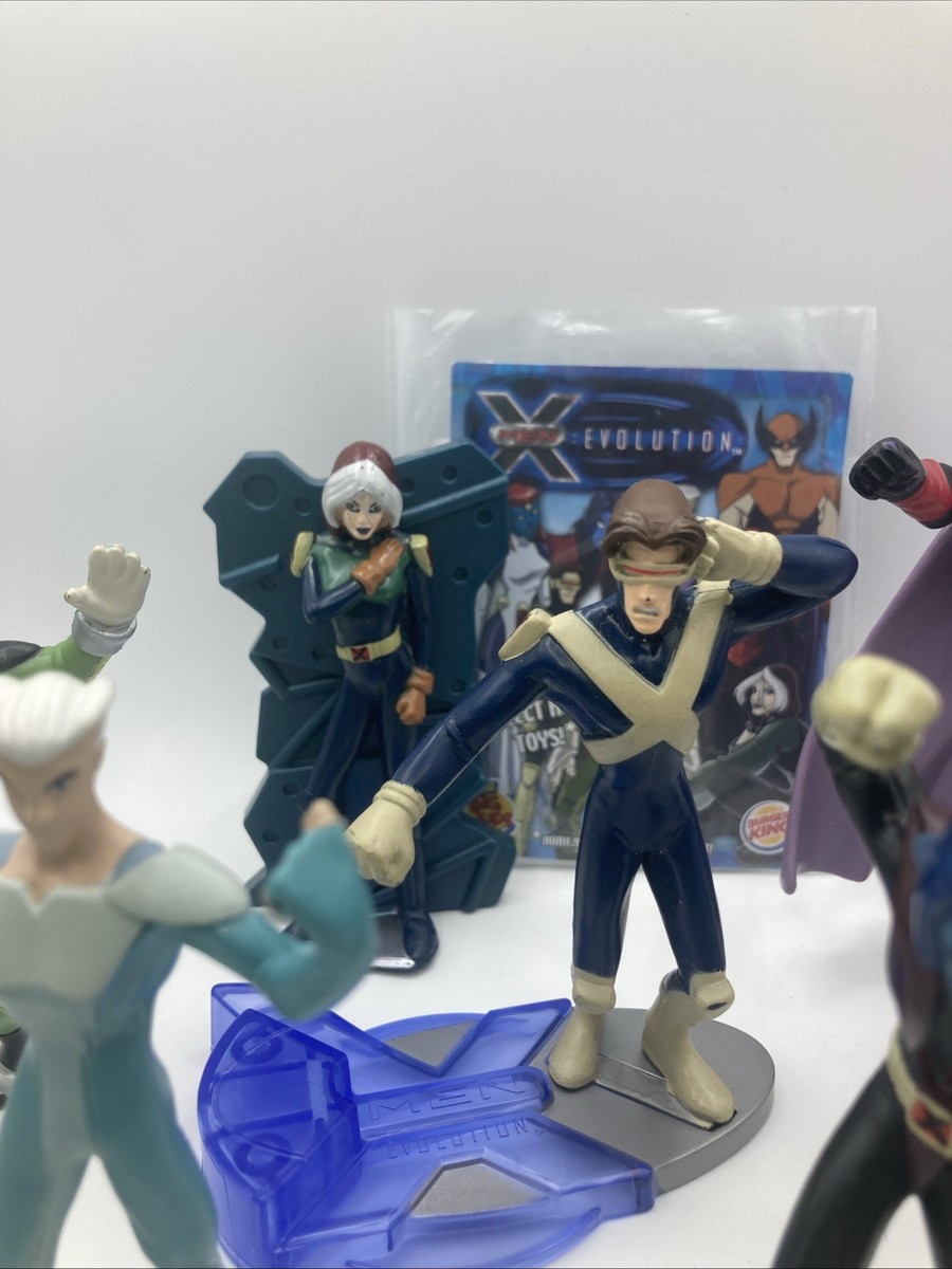 Vintage 2001 Burger King X-Men Evolution Figures Marvel Comics