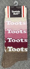 Tootsie Roll POP Men's Size 10-13 Pair of Multicolor Crew Socks NWT
