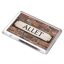 FRIDGE MAGNET - Allet - Street Sign Design