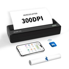 Rongta Portable Printers Wireless for Travel,Thermal Inkless Printer for Scho...