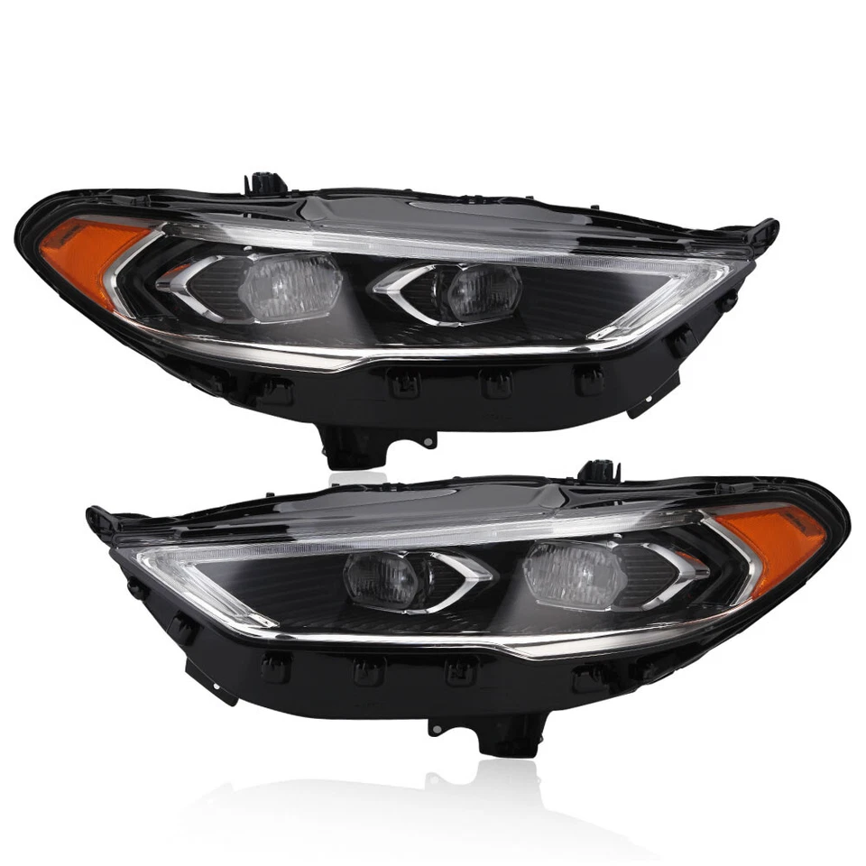 For 2017-2020 Ford Fusion Full LED DRL Projector Headlight Headlamp Left & Right - Image 3 of 4