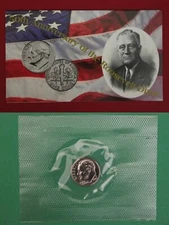 1996 W Roosevelt Dime In Mint Cello WITH COA