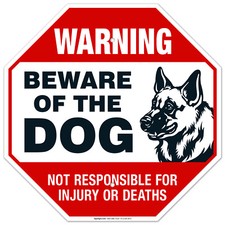 Beware of Dog Sign German Shepherd, Dog Warning Sign,