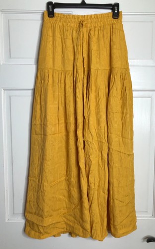 Anthropologie Maeve Carnacion Textured Yellow Maxi Skirt Size XS - 第 3/5 張圖片