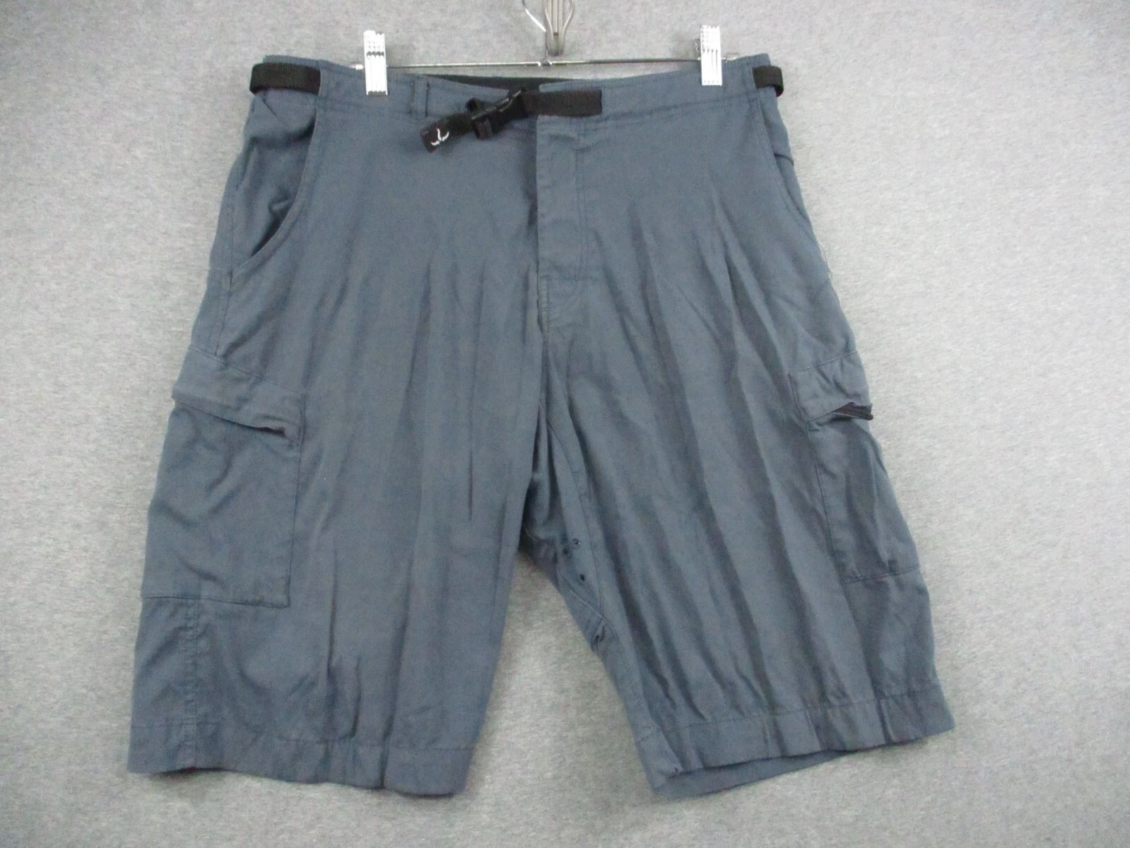 prana stretch zion hiking cargo belted shorts