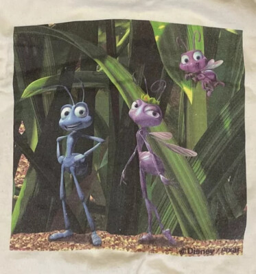 Vintage 90s A Bugs Life Disney Pixar Graphic Tee Shirt RARE