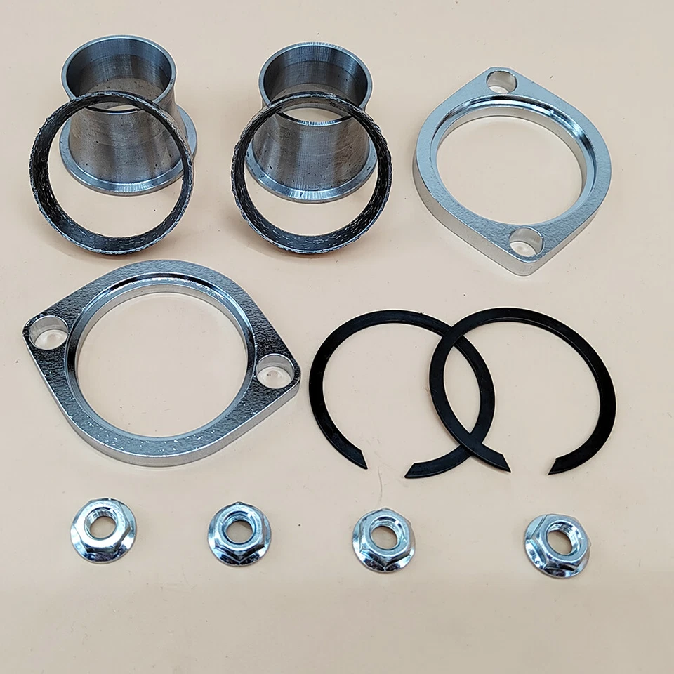Kit de brida de cono de par de puerto de escape para Harley Big Twin Model Sportster 883 1200 Foto 2 de 4