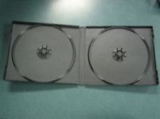 200 NEW HIGH QUALITY 12MM BLACK DOUBLE POLY CD CASES W/SLEEVE PSC30