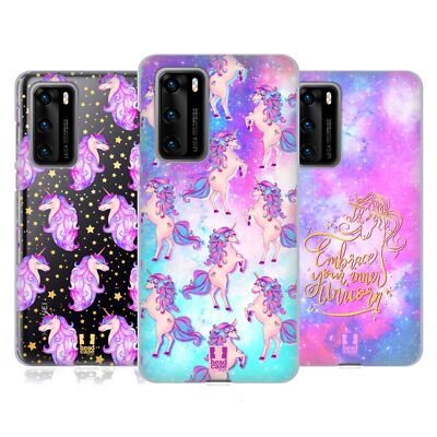 HEAD CASE DESIGNS UNICORNS AND GALAXY SOFT GEL CASE FOR HUAWEI PHONES 4