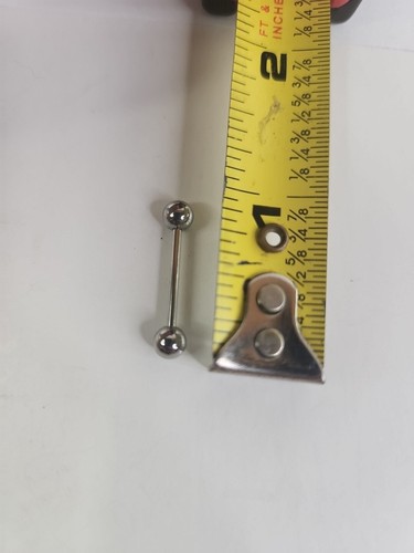 Silver Barbell Tongue Rings Body Piercing... - Picture 7 of 7