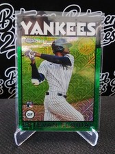 2021 Topps Silver Pack ESTEVAN FLORIAL Mojo Green Refractor 1986 RC Yankees /99