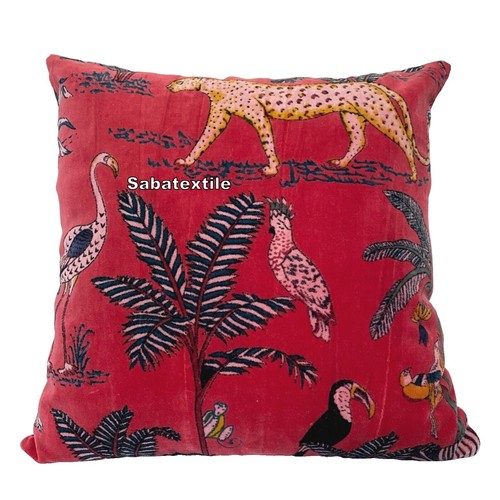 Tenture Murale Indienne Artisanale Paon/Fleurs - Coton Perles, Fusion Furnishing, 12x19 Pouces