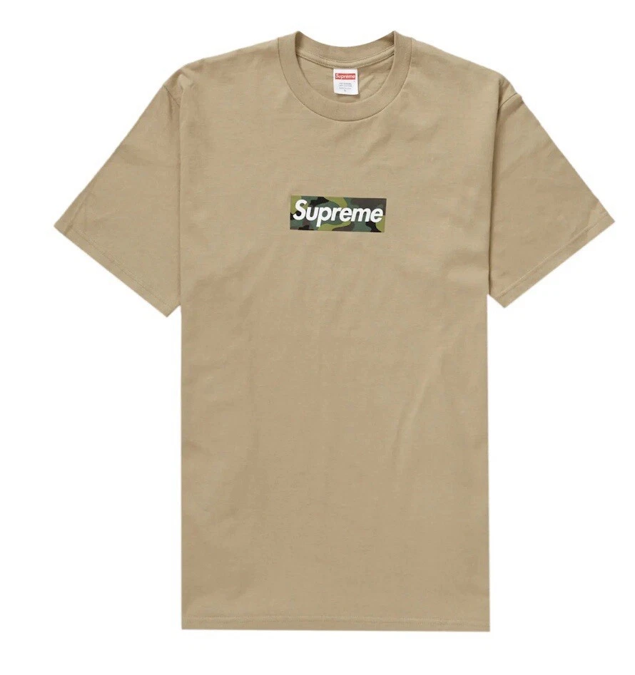 T shirt Supreme Camo Box Logo KHAKI FW23 taille Medium 