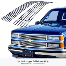 Fits 1994-1999 Chevy Blazer/C/K Pickup Upper Stainless Chrome Billet Grille