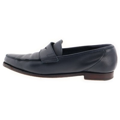 Crockett&Jones SELSEY Penny Coin Loafers Navy 5727 | eBay