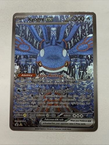 Ancient Kyogre Ex Pokemon Foil Card Holo Anime Promo Full Art Black Star Rare