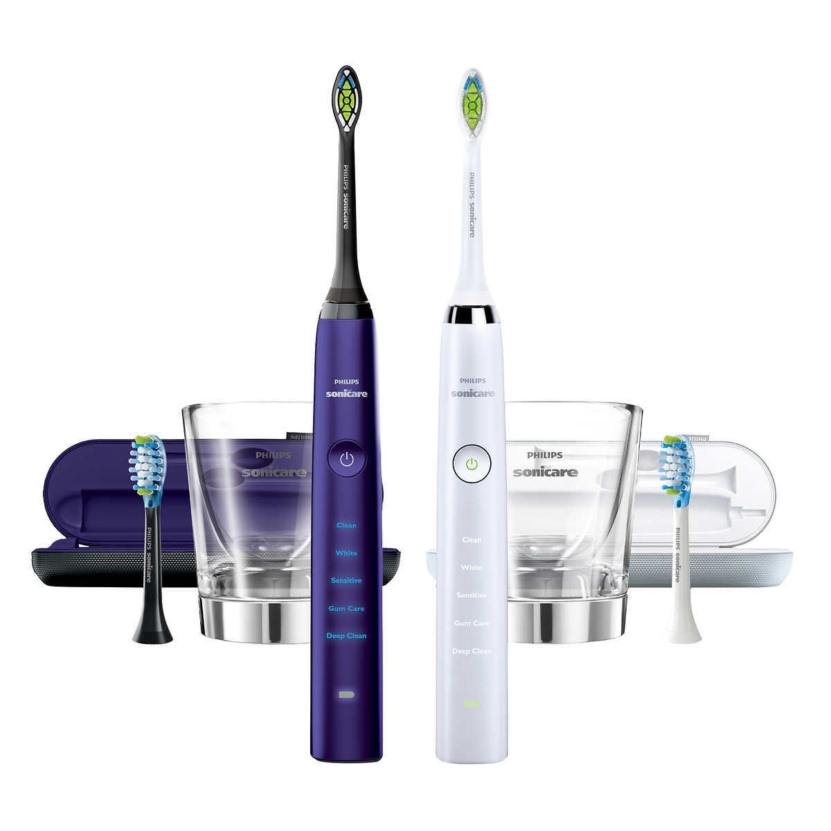 Philips Sonicare Diamondclean Electric Toothbrush White Hx939w 190821 Case Glass For Sale Online Ebay