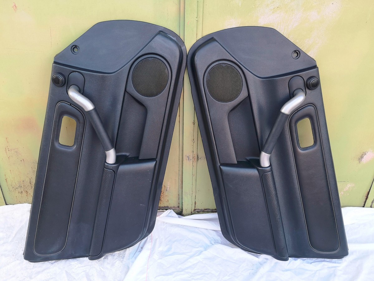 Toyota MR2 Spyder MR-S Door Panels Black Leather Trim Pair LH RH