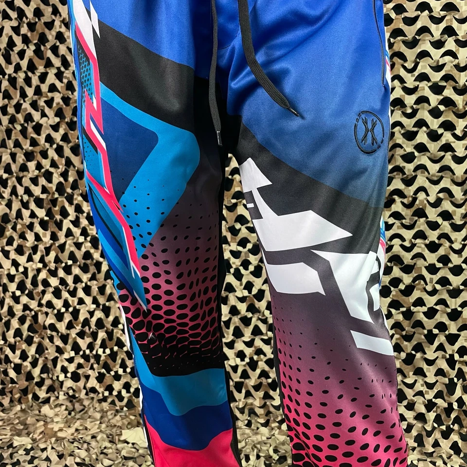 NEW HK Army Track Jogger Pants - Retro Pink/Blue - X-Large Foto 2 de 4