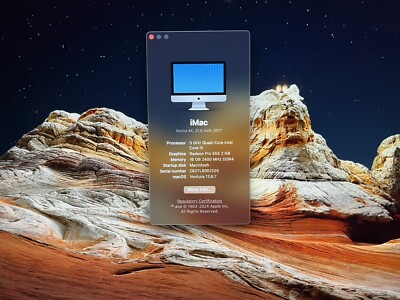 imac 2017 21.5 4k retina With Magic Mouse And Wired Not-Apple