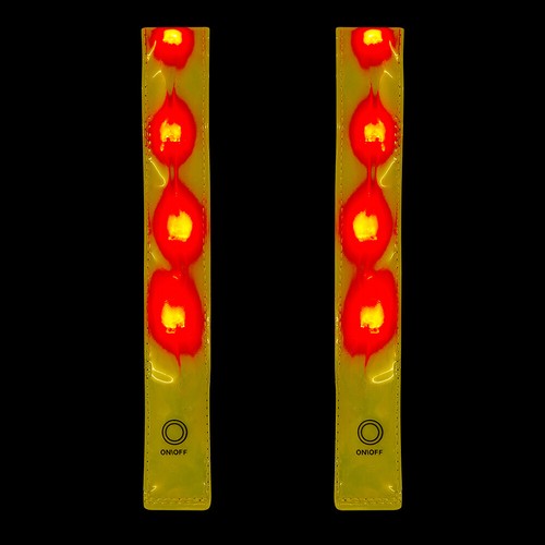 Flashing LED Safety Armband Running Cycling Walking Free P&P UK Seller BNWT - Picture 3 of 7