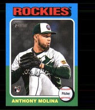 2024 Topps Heritage High Number #641 Anthony Molina Colorado Rockies RC