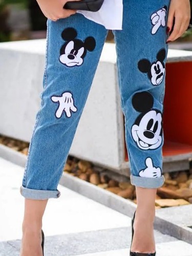 Jeans 2025 Jeans Mickey Mouse Zara Zara Disney Mickey Mouse Jeans