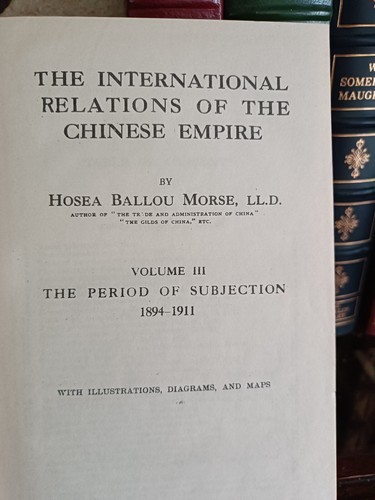 International Relations Chinese Empire Vol. 3_Hosea Morse_Hardcover_Undated_Maps - Picture 8 of 13