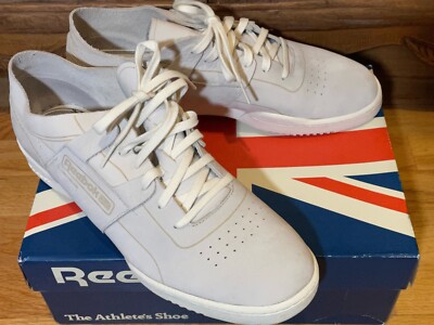 Reebok Workout Low Clean  Homage  Mens Rare Sample Shoe - grey / white, Size 12