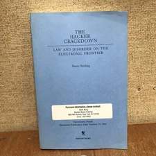 Extremely Rare Uncorrected Proof The Hacker Crackdown Bruce Sterling