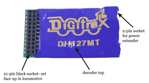 Digitrax DH127MT DCC Mobile Decoder 21-pin plug - 21MTC - replaced DH126MT - NEW - Picture 3 of 4