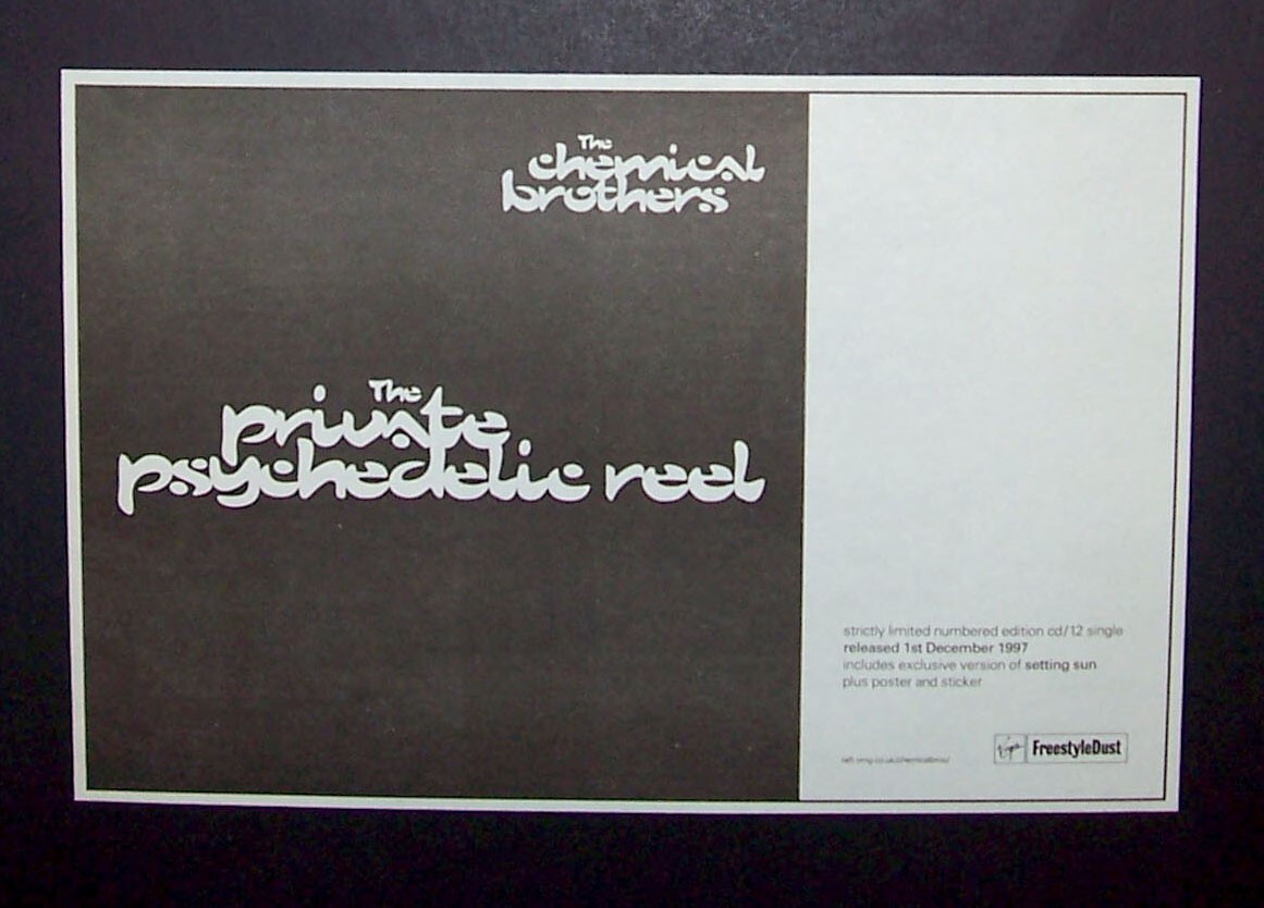 Chemical Brothers The Private Psychedelic Reel 1997 Small Poster 
