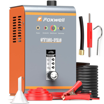 FOXWELL ST101 PRO Car Leak Detector EVAP Smoke Machine Fuel Oil Pipe Test Tool