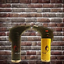 Butane Jet Torch gun lighter, refillable,  adjustable flame,  Black or Yellow ! 