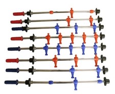 SERIE ASTE RIENTRANTI COMPLETA PER CALCIO BALILLA ROBERTO SPORT  Diam. Asta mm18