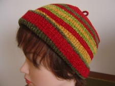 Bonnet Rasta En Laine Tricotée - Casquette Jamaïcaine Bonnet Hippie