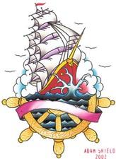 TRADITIONAL TATTOO FLASH ON USB DRIVE 550 SHEETS OLD SCHOOL DESIGNS SAILOR