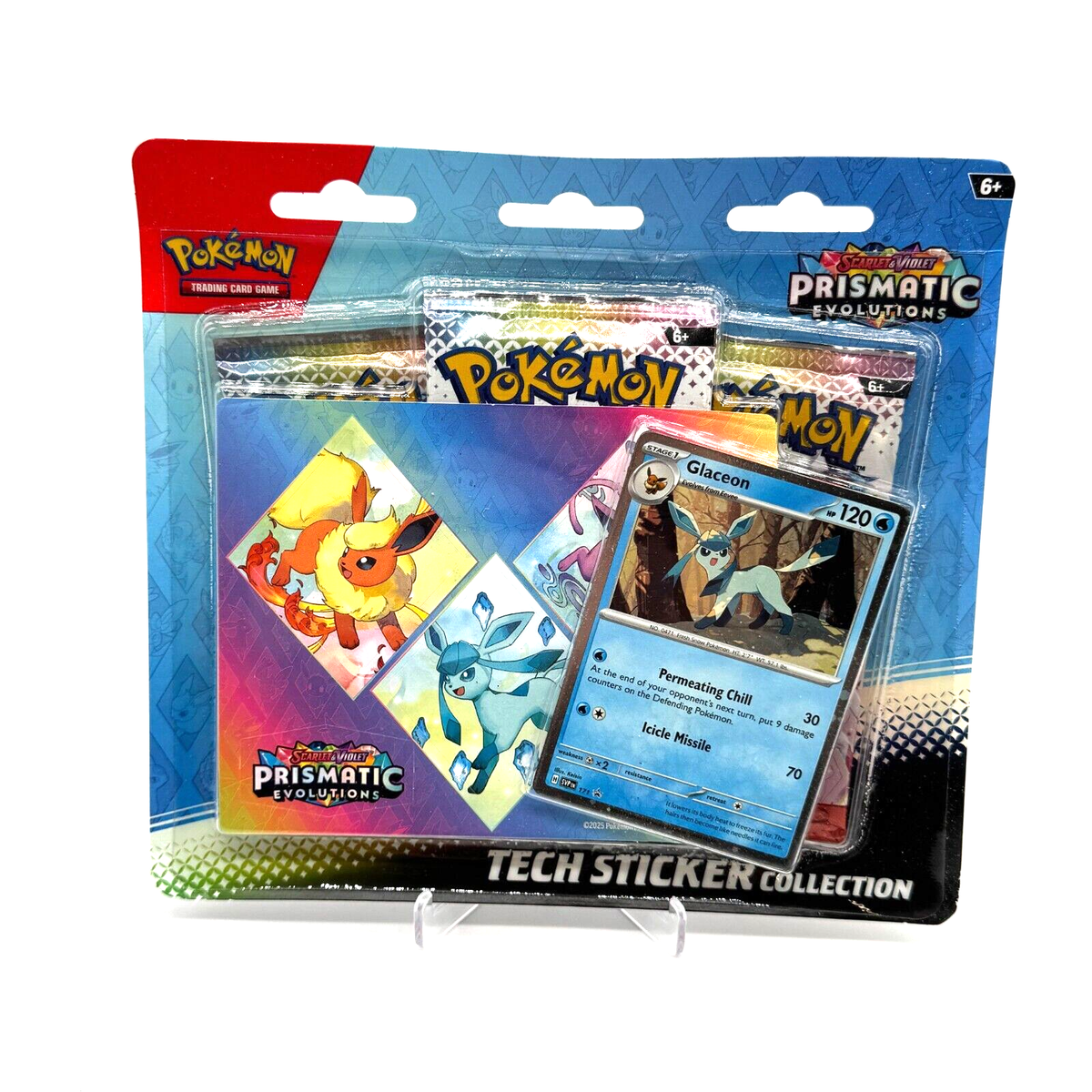 Prismatic Evolutions Tech Sticker Collection Blister Art Set - 3