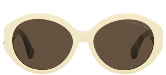Polo Ralph Lauren Opal Oval Sunglasses Coral Orange Retro 90s Slim Shades NWT Polo Ralph Lauren PH4198U M (53 - 17) with Orange lenses and  main image 3