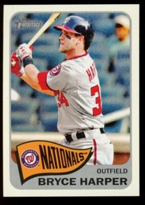 2014 Topps Heritage Bryce Harper Action Variation SP