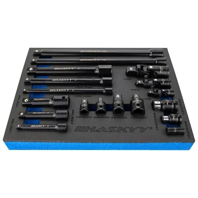 HASKYY Kardangelenk Kipp Verlängerungen Steckschlüssel Satz 1/4" 3/8" 1/2" Adapter