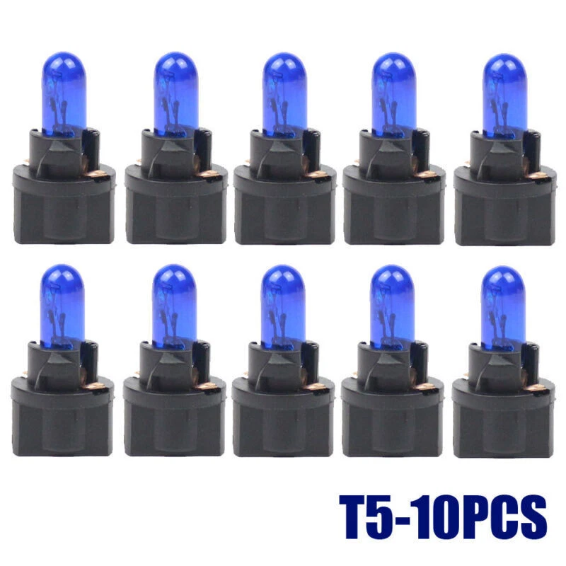 10 Piezas T5 SMD LED Instrumento Medidor Tablero Bombillas Indicadoras Lámpara Azul Foto 3 de 4