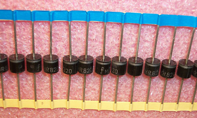 QTY (25) MR820 FAGOR P-6 AXIAL 5A 50V FAST RECOVERY RECTIFIER DIODES NOS