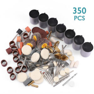 350PCS Rotary Tools Accessories Bit Set Drill Polishing Kits For Dremel Grinding