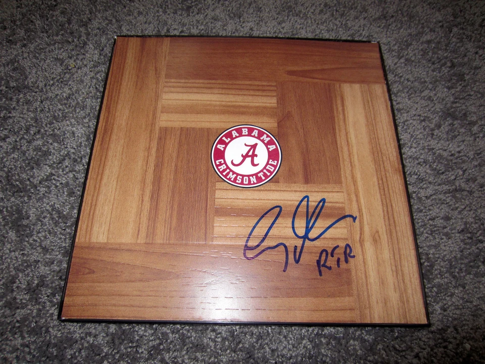 Avery Johnson Alabama Cramoisi Marée Coach Signé Basketball Planche 12x12 COA - Photo 1/1