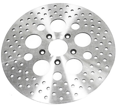 HardDrive Drilled Vented Front Brake Rotor Machined 144190 Harley Davidson