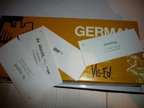 VIS-ED GERMAN VOCABULARY CARDS - Used - Free Shipping - Picture 5 of 6