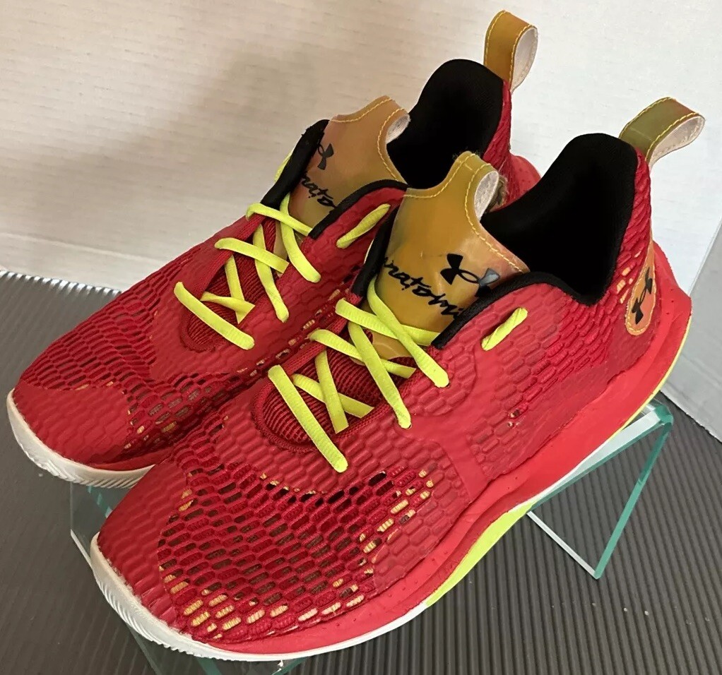 Under Armour Anatomix Spawn 3 Red Basketball Shoe… - image 3