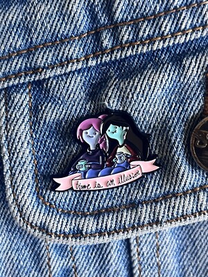 Adventure Time - Princess Bubblegum And Marceline Vampire Friendship Enamel Pin