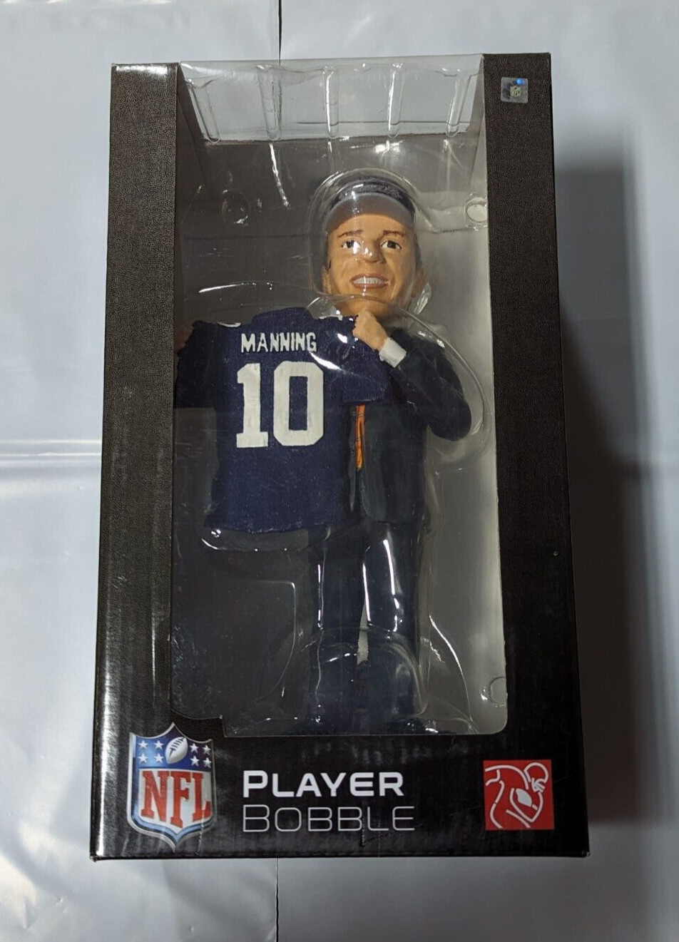 Eli Manning #10 Draft Day Bobblehead New Bobble NY Giants Blue Jersey #/504